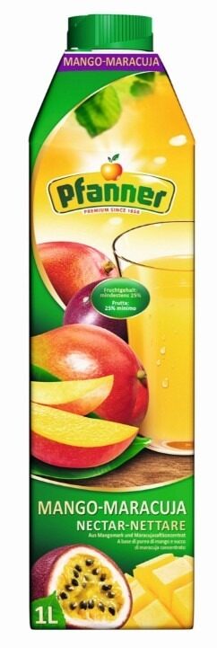 Nektārs PFANNER Mango marukuja, 25%, 1l
